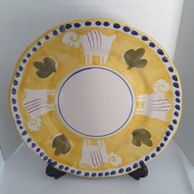 Solimene Vietri Goat Plate. Made In Italy 10&quot;  Yellow.  - $22.43