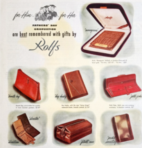 1947 Rolfs Wallets Cases Advertisement Fathers Day Gifts Leather DWJJ20 - $29.99
