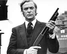 Michael Caine In Get Carter Iconic Pose In Black Suit Holding Sawn-Off Shotgun 1 - £55.46 GBP
