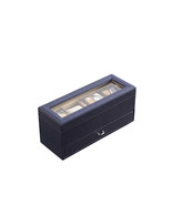 Glass &amp; Leather Jewelry Display - Blue - $61.01 CAD