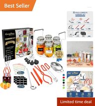 Compact Canning Supplies Kit with Essential Tools for Easy Food Preserva... - $67.27