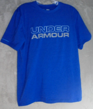 Under Armour Shirt Men&#39;s Size Medium The Seamless Shirt Blue Athletic Workout - £7.53 GBP