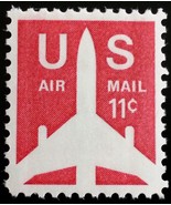 1971 11c Jet Airliner Silhouette, Air Mail Scott C78 Mint F/VF NH - $0.99