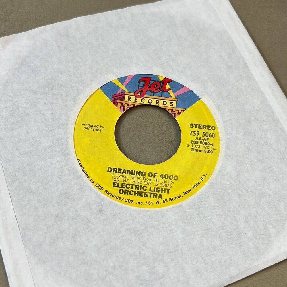 ELECTRIC LIGHT ORCHESTRA DREAMING OF 4000 7&quot; VINYL 45RPM RARE VERY GOOD - $9.80