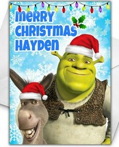 SHREK Personalised Christmas Card - Shrek Christmas Card - $75.23 MXN
