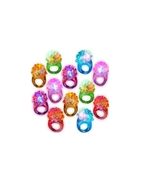 C&amp;H Solutions Novelty 96 ct Flashing LED Bumpy Rings Blinking Soft Jelly... - $730.47 MXN
