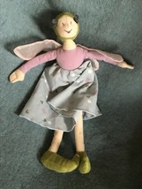 Gently Used Thin Pale Purple Green &amp; Blue Plush Fairy Doll Stuffed Character –  - £9.02 GBP