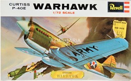 Revell Curtiss P-40E Warhawk 1/72 Scale H-623  - $16.75