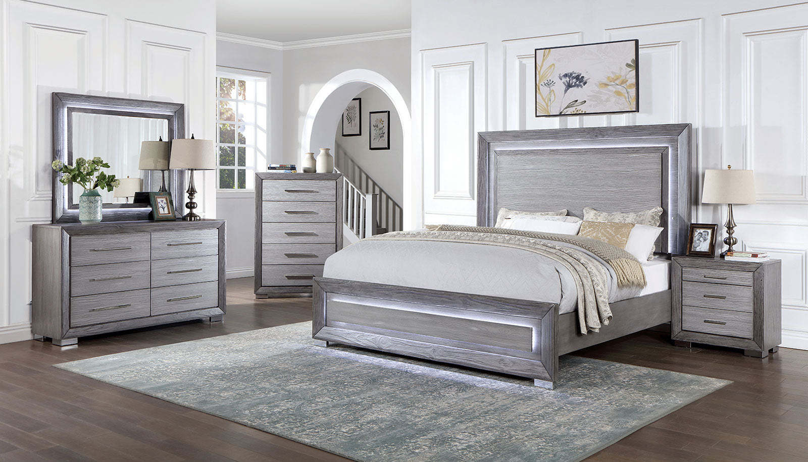 Transitional Gray Chest: Metal Ball Bearing Glides & Bar Handles Item image 6