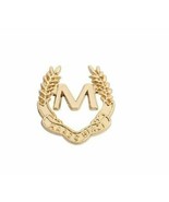 Elegant and Stunning Gold Plated Letter M Brooch Lovely Broach Lapel Pin... - £11.00 GBP