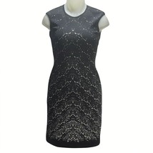 Karen Kane Dress Women&#39;s Size Xs B &amp; W Lace Print Scuba Body Con Sheath New - £28.66 GBP
