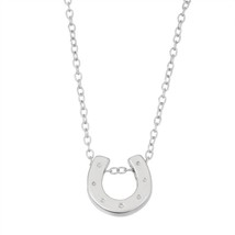 Sterling Silver  Horseshoe Necklace - £27.42 GBP