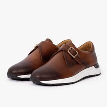 The Luxe Tan Buffalo Leather Women Sneaker image 2