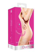 Shots Ouch Vibrating Silicone Strapless Strap On W/controller - Pink - £46.07 GBP+