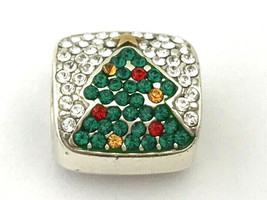 Brighton Blingy Tree Christmas Bead, Silver Finish, Crystals JC1591  New - $23.74