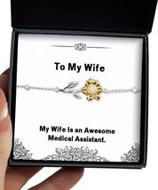 Joke Wife, My Wife is an Awesome Medical Assistant, Best Sunflower Bracelet for  - £39.03 GBP