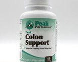 Peak Pure &amp; Natural Peak Colon Support For Heatly Bowel Function 60 Caps... - £29.59 GBP