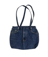 Handmade Denim Jean Purse Chic Boho Pockets Handbag Vtg 1980&#39;s Fashion U... - $19.00