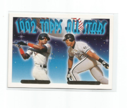 Fred Mc Griff /FRANK Thomas 1993 Topps 1992 Topps All Stars Gold Parallel #401 - £5.33 GBP