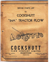 Cockshutt 24A Tractor Plow Repair Parts List 29 Pages - $14.84
