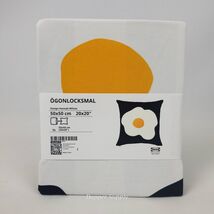 IKEA Ogonlocksmal Cushion Cover Black White Egg 20x20&quot; 106.009.97Ö GONLO... - €11,93 EUR
