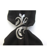 Victorian-style Elegant Swirl Metal Napkin Ring, Set of Four - $21.00