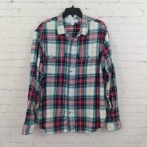 Old Navy Shirt Mens XXL Plaid Tartan Long Sleeve Built In Flex Casual - $15.99