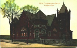 First Presbyterian Church Lisbon Ohio OH 1910s DB Postcard - £2.29 GBP