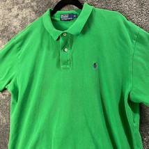 Ralph Lauren Polo Shirt Mens Extra Large Green Preppy Y2K Academia Loud ... - $12.99