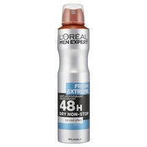 L&#39;oreal Men Expert Spray Antiperspirant Fresh Extreme 150ml Free Shipping - £7.66 GBP