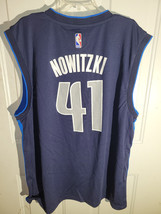 Adidas NBA Jersey Dallas Mavericks Dirk Nowitzki Navy Alt sz 2XL - £19.41 GBP