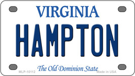 Hampton Virginia Novelty Mini Metal License Plate Tag - £11.72 GBP