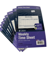 Adams Time Sheets 2-Part 900 Forms 9 Pack LOT (NC9507) - $52.46