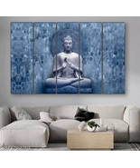 Jawaharat Set of 5 Buddha UV textured 6MM MDF Premium Large Panel Painti... - €45,82 EUR