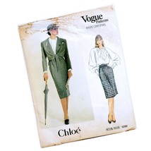 Vogue Paris Orig 1299 Sewing Pattern Uncut Chloe Misses Jacket Skirt Blo... - $24.74