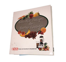 Vita-Mix Recipes For Better Living Cookbook 3 Ring Binder &amp; Owner Manual Booklet - £5.46 GBP