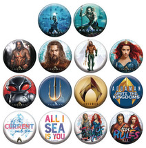 DC Comics Aquaman Movie Metal Button Assortment of 14 Ata-Boy YOU CHOOSE... - £1.39 GBP