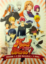DVD Food Wars! Shokugeki No Soma Season 1-5 (Ep 1-86 End) + 5 OVAs English Dub - £16.81 GBP