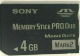 Memory Stick Pro Duo Sony Pro Duo Card 4G - £5.82 GBP