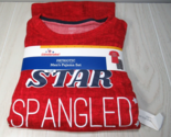 Men&#39;s patriotic 4th July pajamas red blue top shorts Large Star Spangled... - $9.89