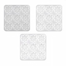 Casting Tool Perforated Keychain Silicone Moulds Pendant Mold 26 Mandala... - $22.35
