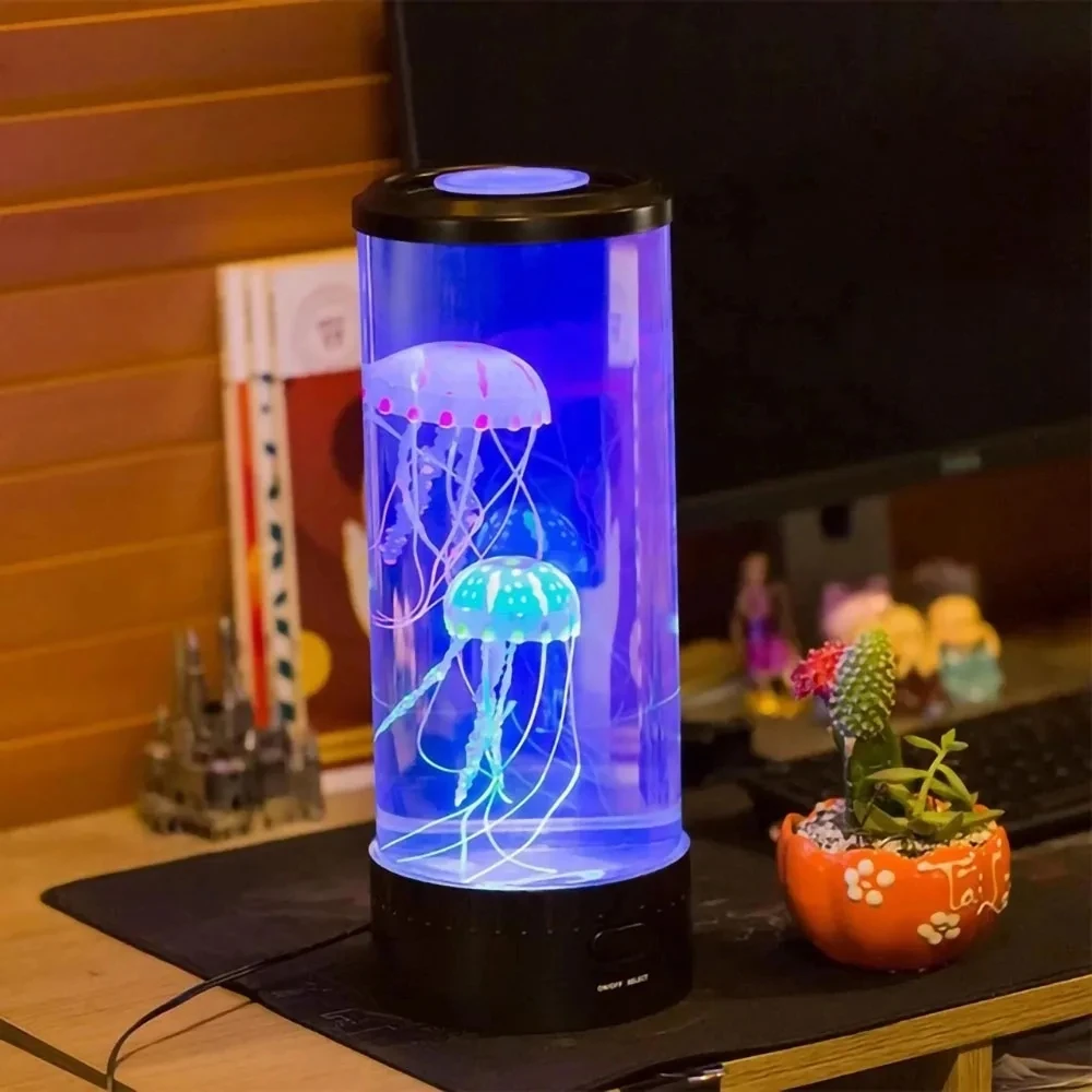 7Colors Changing Jellyfish Lamp Table Night Light Kid Home Bedroom Decor... - $20.44