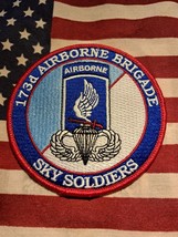 US ARMY 173d AIRBORNE BRIGADE SKY SOLDIERS POCKET PATCH 4&quot; - £6.39 GBP