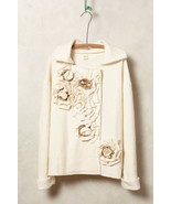 NWT ANTHROPOLOGIE GARDEN PARTY BOILED WOOD IVORY JACKET SWEATERCOAT by M... - £79.74 GBP