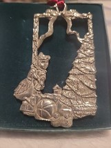 Seagull Pewter Ornament Girl Looking at Christmas Tree Toys 1995 Vintage Canada - £7.48 GBP
