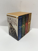 George RR Martin Game Of Thrones A Song Of Ice And Fire Book Set Leather 5 Books - £22.44 GBP