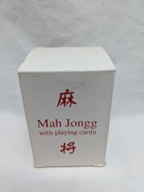 Mah Jongg With Playing Cards Western And Oriental Play Complete - £25.02 GBP