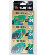 Fujifilm TC-30 Pro 3-Pack New VHS-C Camcorders EP 90min / SP 30min - £10.37 GBP