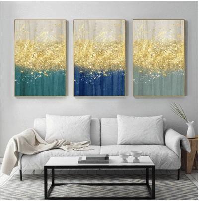 HQ Canvas Print Wall Art THE GOLDEN SPLASH FRAME AVAILABLE Item image 5