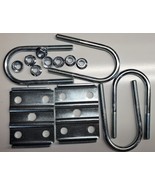Zinc 2 3/8&quot; round u-bolts and plates. Inc, nuts for trailer spring repla... - $24.27